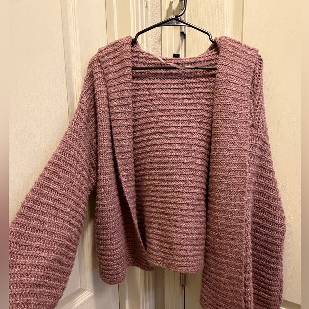 Wild Fable Purple Knit Cardigan